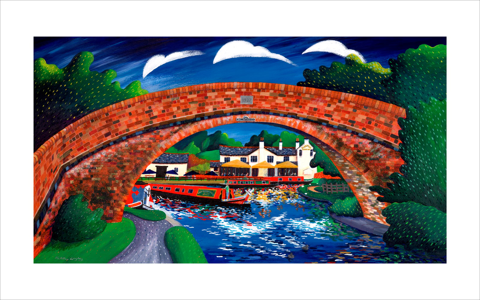 Town Hall offers with Foxes Giclee Print, Bridgnorth, Midlands Landmark Painting